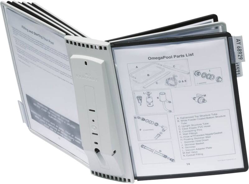 DURABLE Sherpa Sichttafelsystem 10 Flächen A4 Wandmontage PA (Polyamid) Schwarz
