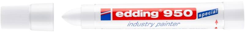 Marqueur permanent edding 950 Permanent Blanc Extra large Ogive 10 mm