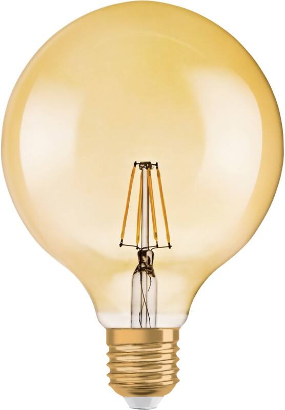Ampoule Osram GLOBE GOLD Chrystal claire E27 7 W 1906 Blanc chaud