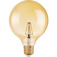 Ampoule Osram GLOBE GOLD Chrystal claire E27 7 W 1906 Blanc chaud