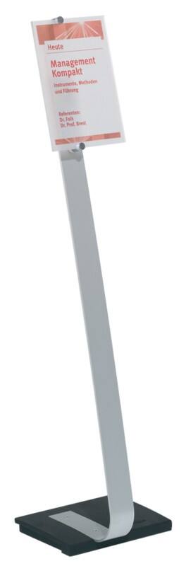 Plaque d'information DURABLE Crystal Sign Montage au sol Aluminium/ Verre acrylique 111 cm 481823