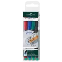 Marqueur OHP/DVD Faber-Castell Multimark Extra fin Aiguille 0,4 mm Assortiment 4 Unités