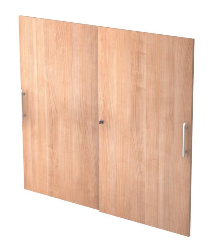 Portes d'armoire Hammerbacher Matrix Décor noyer 1200 x 1100 mm 2 unités