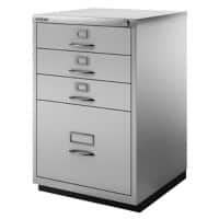 Bisley Hängeregistraturschrank F Serie 3 Schubladen Silber 470 x 470 x 711 mm