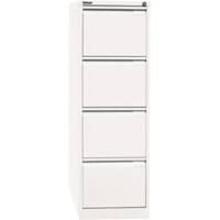 Bisley Hängeregistraturschrank F Serie 4 Schubladen Verkehrsweiß 413 x 622 x 1.321 mm