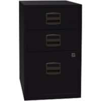 Bisley Hängeregistraturschrank PFA3-AV1 3 Schubladen Schwarz 413 x 400 x 672 mm