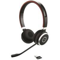 Casque audio Jabra Evolve 65 MS Stéréo Filaire/ Sans fil Serre-tête Avec suppression du bruit Bluetooth Avec microphone Noir