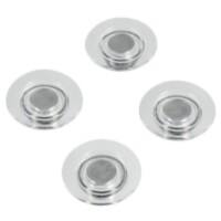 Aimants pour tableau blanc Nobo Rond Transparent 32 mm 4 Unités