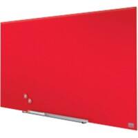 Tableau blanc magnétique en verre Nobo Impression Pro 100 x 56 cm Rouge