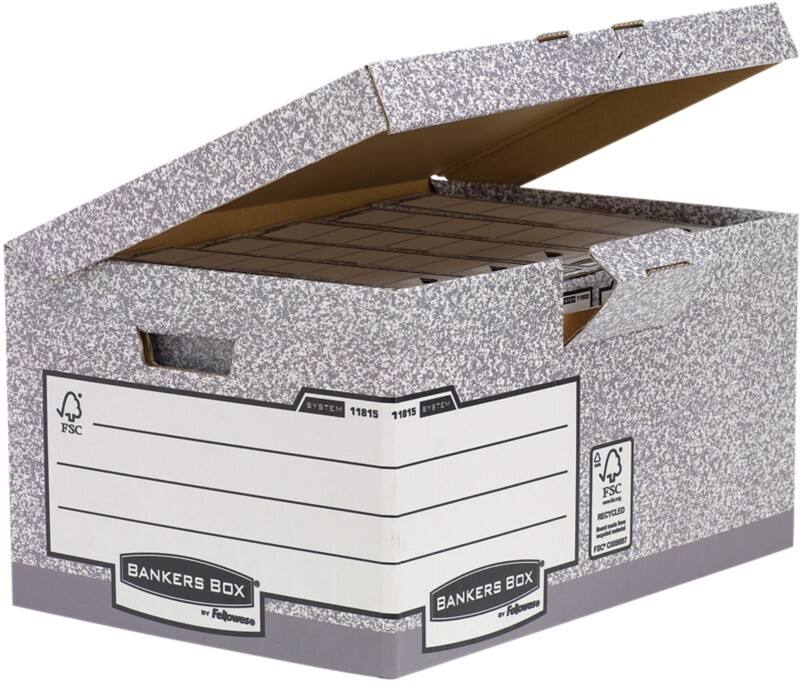 Trieur Bankers Box Carton ondulé System Blanc, gris 39 x 56 x 31 cm 10 Unités