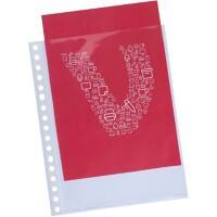 Pochette perforée Office Depot A5 Chrystal claire Transparent 80 microns Polypropylène Ouverture au-dessus 17 perforations 1012911 25 Unités