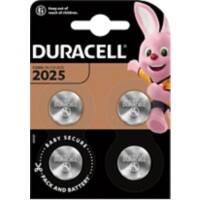 Duracell Knopfzelle Speciality CR2025 CR2025 165 mAh Lithium-Mangandioxid (Li-MnO2) 3 V 4 4 Stück 