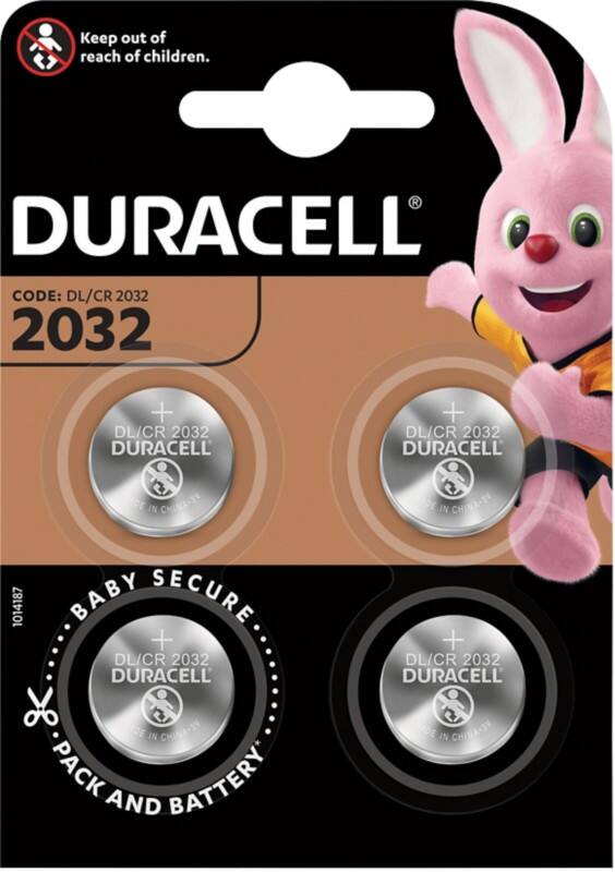 Pile bouton Duracell Specialty CR2032 CR2032 CR2032 Lithium-dioxyde de manganèse (Li-MnO2) 3 V 4 4 Unités