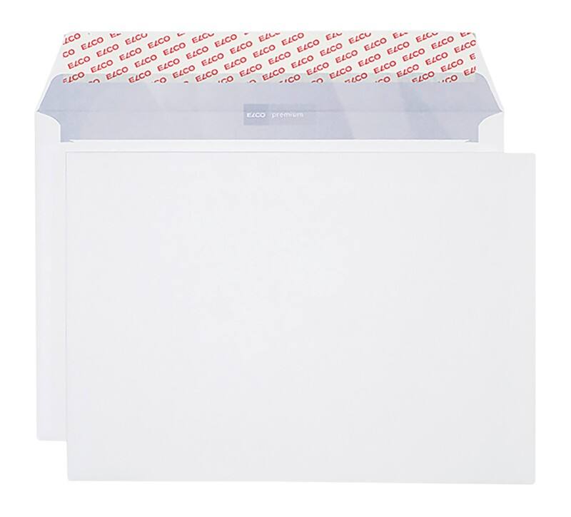 Enveloppes Elco Premium Sans fenêtre C4 229 (l) x 324 (h) mm Bande adhésive Blanc 100 g/m² 250 Unités