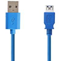 Câble Nedis CCGP61010BU30 1 x USB 3.0 A Mâle vers 1 x USB 3.0 A Femelle 3m Bleu