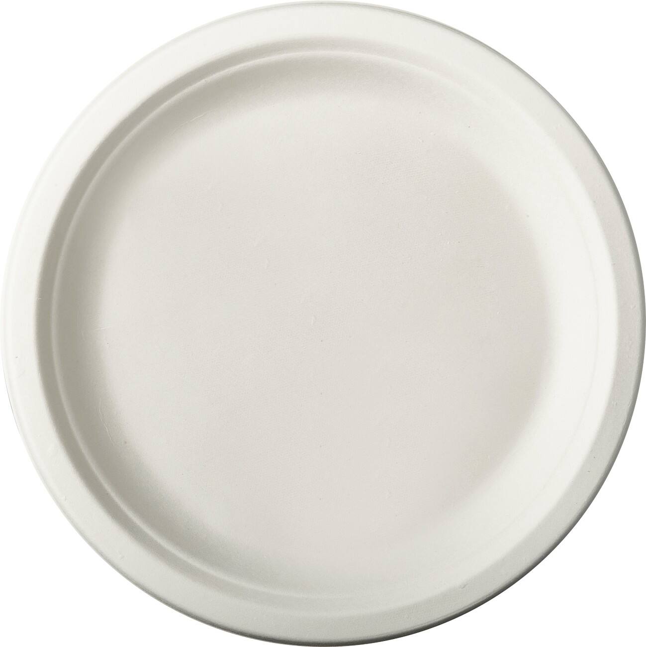 Assiettes PAPSTAR Canne à sucre Blanc 100 Unités