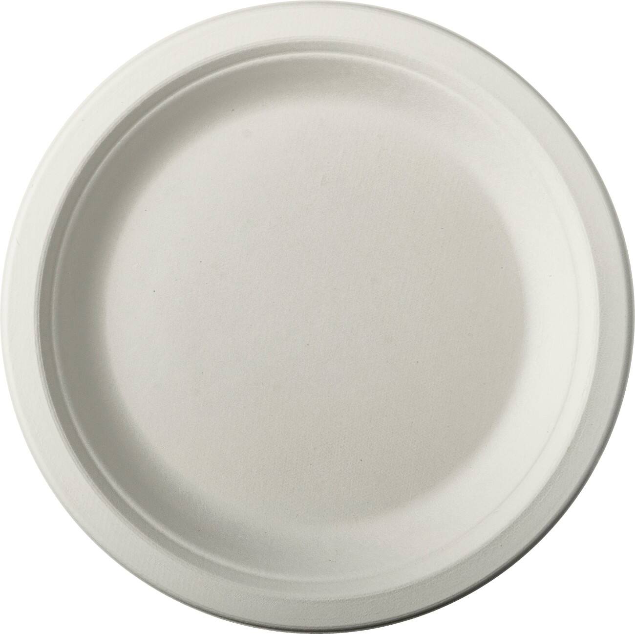 Assiettes PAPSTAR Canne à sucre 18 cm Blanc 50 Unités