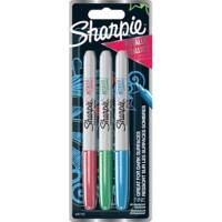Sharpie Metallic Rundspitze Permanentmarker Fein Rundspitze 1,0 mm Farbig assortiert 3 Stück