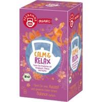 Thé TEEKANNE Organics Calm & Relax Sans caféine Cannelle, orange, pomme, camomille, menthe poivrée, rooibos 20 Unités de 1.8 g