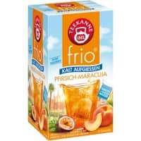 Thé TEEKANNE Frio Pêche, Fruit de la Passion 18 Unités de 2.5 g