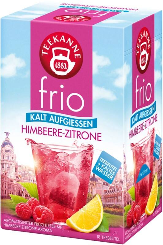 TEEKANNE Frio Koffeinfrei Tee Himbeere, Zitrone 18 Stück à 2.5 g