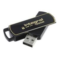 Clé USB Integral Secure 360 128 Go USB 3.0 Noir, doré