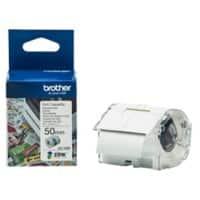 Brother CZ-1005 Authentic Etikettenrollen-Kassette Selbstklebend Weiss 50 mm x 5m