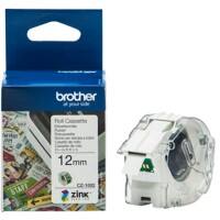 Brother CZ-1002 Authentic Etikettenrollen-Kassette Selbstklebend Weiss 12 mm x 5m