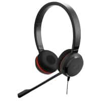 Casque d’écoute filaire Jabra Evolve 30 II MS Stereo Serre-tête, Avec microphone, Antibruit, USB Type-A, prise 3,5 mm, Noir