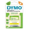 Dymo LT S0721790 / 91240 Authentic LetraTag Schriftband Selbstklebend Gelb, Silber, Weiss 12 mm x 4m Pack 3