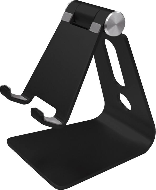 helit Handy Halterung The Lite Stand Aluminium Schwarz 7,4 x 8,3 x 10 cm