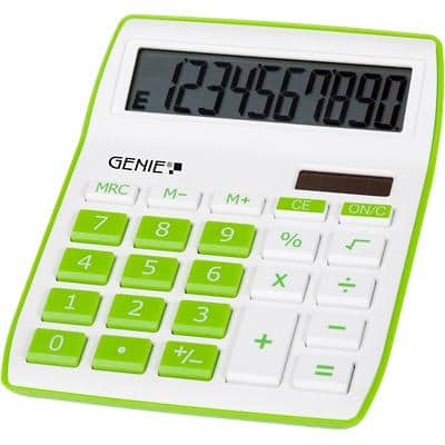 Calculatrice de bureau GENIE 840 G 10 chiffres Vert