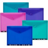 Pochette pour documents Snopake A4 PP (Polypropylène) 24 (l) x 0,9 (P) x 31,2 (H) cm 5 Unités