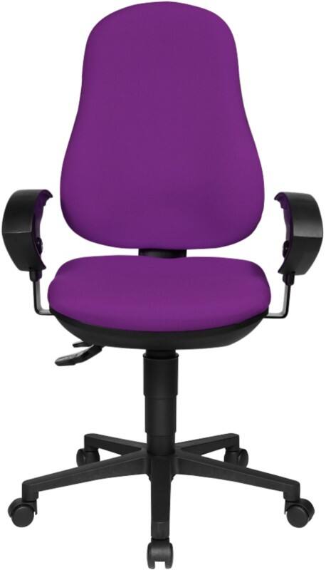 Siège de bureau TOPSTAR Contact permanent Tissu Accoudoirs réglables en hauteur Violet 110 kg Point 60