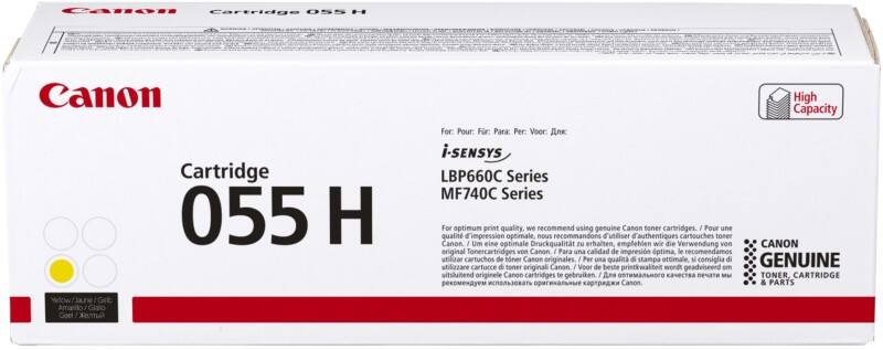 Toner 055H D'origine Canon Jaune