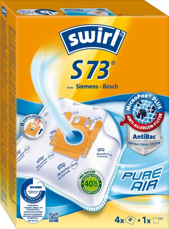 Sac pour aspirateur Swirl S 73 4 unités