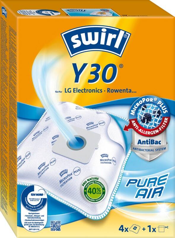 Sacs pour aspirateur Swirl Y30 Blanc 4 unités
