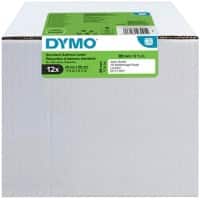 Étiquettes d’expédition Dymo LW S0722370 / 99010 d’origine, autocollantes Blanc 28 x 89 mm 12 Rouleaux de 130 Étiquettes