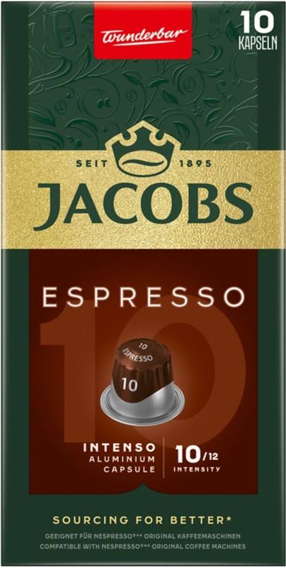 Jacobs Espresso 10 Intenso Kaffeekapseln 10 Stück à 5.2 g