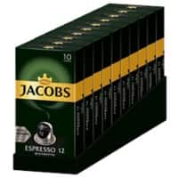 Jacobs Espresso 12 Ristretto Kaffeekapseln 10 Stück à 5.2 g