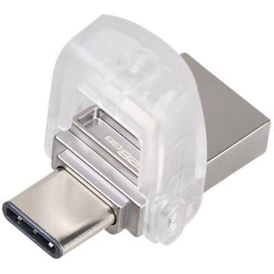 Kingston USB-Stick USB 3.1 Gen I DataTraveler microDuo 3C 128 GB Silber