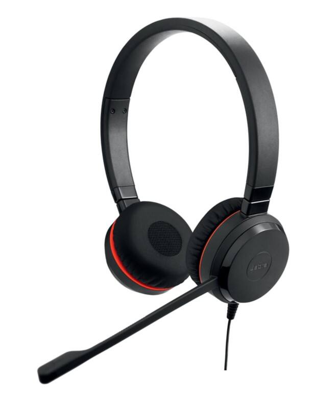 Casque pour téléphone Jabra Evolve 20SE UC Avec fil Sur tête USB Sans Bluetooth Réduction de bruit passive Avec Microphone Stéréo Noir