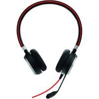 Jabra Evolve 40 UC Stereo Kabelgebundenes Headset mit Kopfbügel mit Geräuschunterdrückung 3,5 mm/USB Anschluss Mikrofon Schwarz