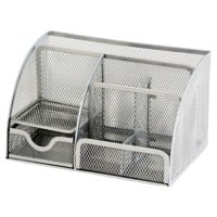 Organiseur de bureau Office Depot Fil, métal Argenté 22,2 x 14 x 12,5 cm