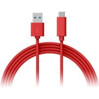 Câble USB XLayer Color Line USB-C Mâle USB-A Mâle 1 m Rouge