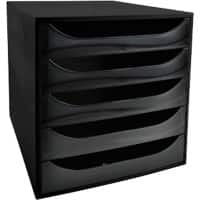 Module à tiroirs Office Depot 5 tiroirs Noir 28,4 x 34,8 x 29 cm