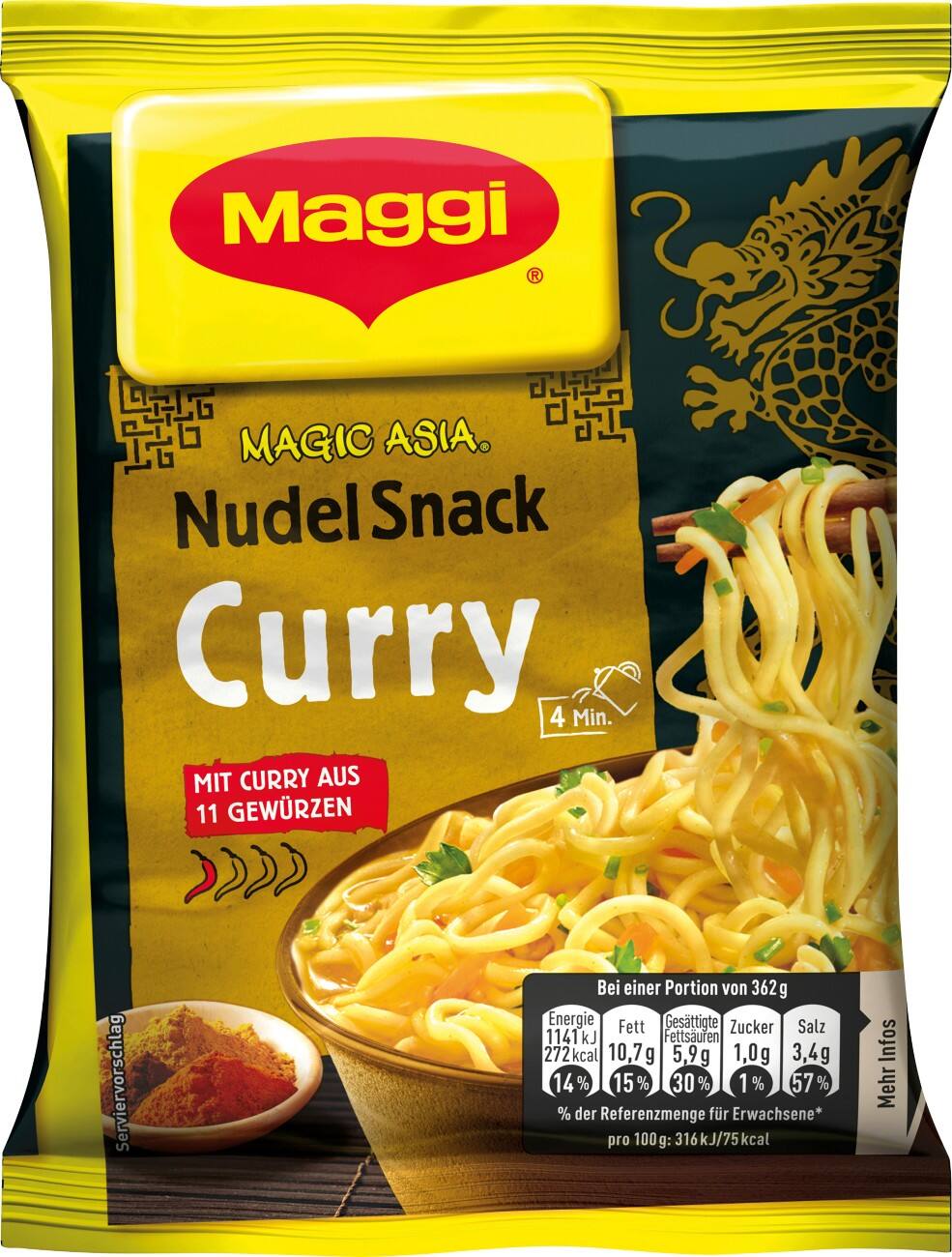 Maggi Nudeln Magic Asia Curry 62 g