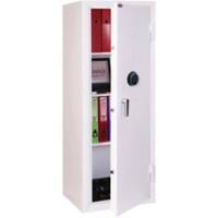 Coffre-fort Phoenix Securestore SS1163F 385 L Serrure à empreintes digitales Blanc 570 x 500 x 1600 mm