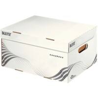 Leitz easyboxx Aufbewahrungsbox 6135 Mit Klappdeckel Größe S Weiß Karton 35,5 x 25,2 x 19,3 cm 15 Stück