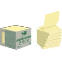 Z-Notes Post-it Recyclées 76 x 76 mm Jaune canari 6 Blocs de 100 Feuilles